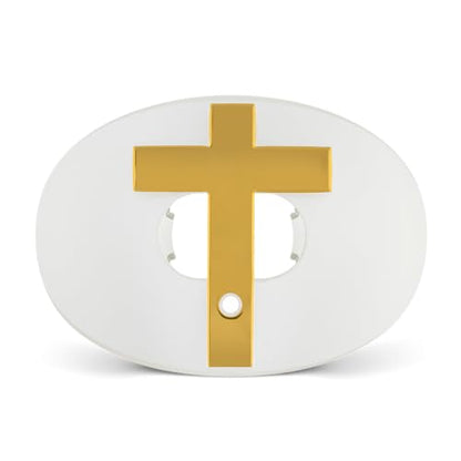 Battle Sports Cross Oxygen Football Mouthguard - Superior Airflow & Better Performance, Maximum Protection & Breathability Football Mouthpiece, Works with Braces | Maximum protection, Secure and comfortable fit, Breathable built-in airflow channels, No bo