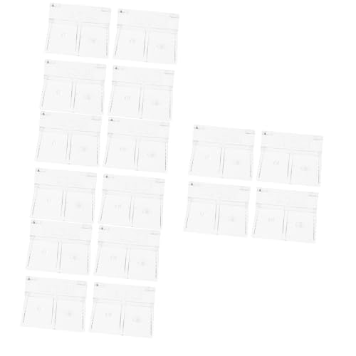 balacoo 16pcs Acrylic Aquarium Cover Holder Brackets for Fish Tank Sturdy Support for Open Aquariums Turtle Tanks and Pet Elegant Transparent Design
