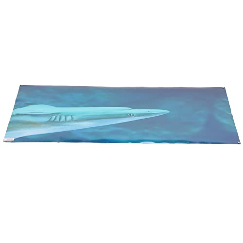 Aquarium Background Paper, Self Adhesive PVC Fish Tank Wallpaper Sticker with 3D Clear Decoration, Fade Underwater Theme Poster for Glass Aquariums (61 * 41CM) - size: 61*41CM