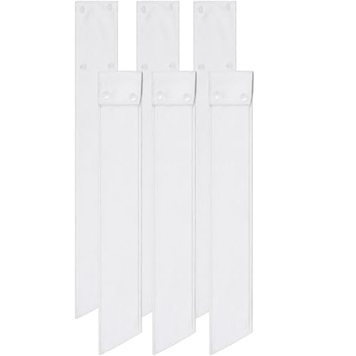 Fanfanwin 6 Pcs Football Towels with Buttons Quick Dry Sports,White | Button Design Prevents Slipping, Quick Dry Basketball Workout, Lightweight Sweat Absorbent Towels Athletes Gym Training Use - color: White
