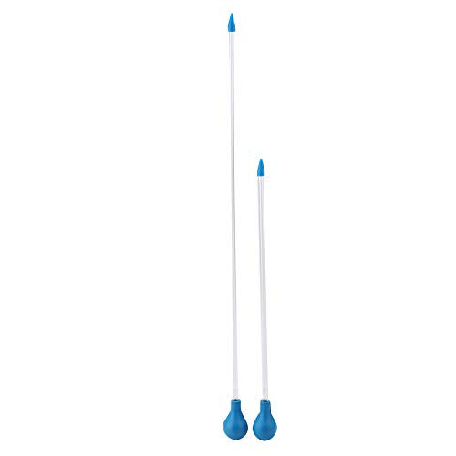 Ejoyous Futter Pipette Aquarium 60cm 40cm, 2 Stck Futterrohr Aquarium Acryl Wasserwechsler Pipette Feeder Wiederverwendbar Ftterungsrhrchen, fr Fischen Riffanemonen Brine Shrimp