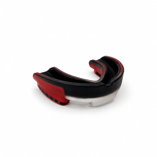 Mouth Guard for Sports, Youth&Adult Mouthguard for Football, Lacrosse, Hockey, Boxing, MMA, Mouth Piece, Protective Gear (Black Red) - color: Black Red