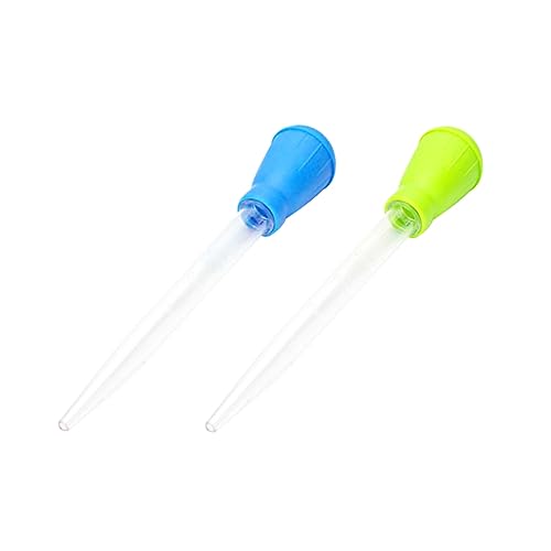NOLITOY 3sets Manual Aquarium Waste Fish Tank Dripper 4-Grade Scale Aquarium Pipette for Fish Tank Cleaning 2pcs*3 Random Color