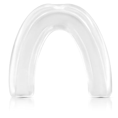 DXM SPORTS Mouth Guard – Sports Mouthguard for Football, Boxing, Basketball, MMA, Karate, Hockey, Lacrosse, Wrestling and Soccer – Comes with Protective Case (Transparent, Adult) - size: Adult