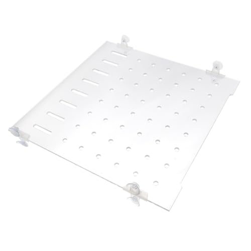 ORFOFE 1set Fish Tank Segregation Board Easy Install Isolation Plate for Mixed Breeding Fixed Clips Increases Fish Survival Rate by Separating Aggressive Species