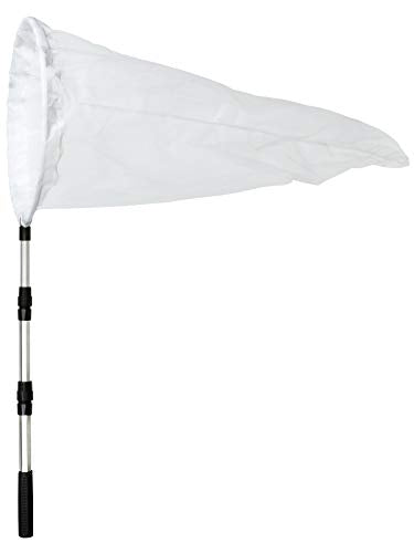 Insect and Butterfly Net with 12" Ring, 24" Net Depth, Handle Extends to 36 Inches