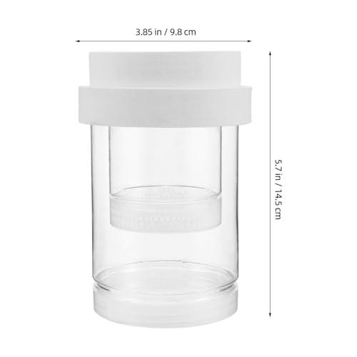 Floating Fish Fry Incubation Box Coarse and Fine Mesh Aquarium Divider for Betta Guppy Shrimp Breeding, Plastic Floating Hatchery Isolation Box for Fish Tank Nursery