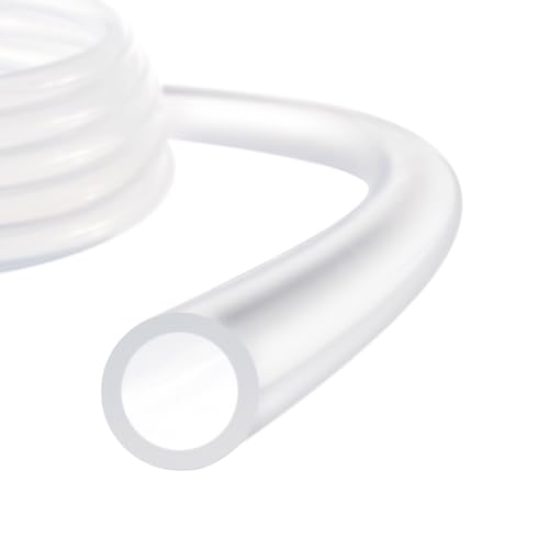 Silicone Tubing,1/2" ID x 5/8" OD Pure Silicon Tube High Temp Silicone Hose [for Home Brewing Wine Making, Beer Line, Aquaponics]-5 ft Length/Clear - size: 1/2" ID x 5/8" OD, style: 5 Feet