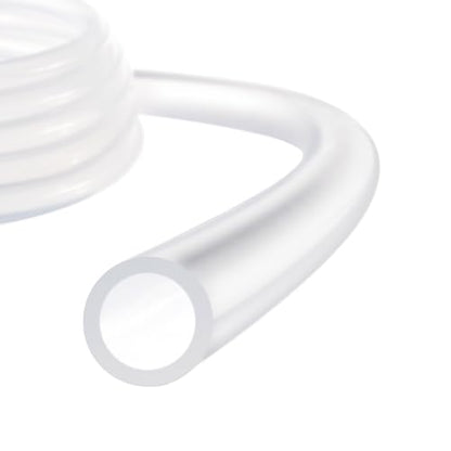 Silicone Tubing,1/2" ID x 5/8" OD Pure Silicon Tube High Temp Silicone Hose [for Home Brewing Wine Making, Beer Line, Aquaponics]-3 ft Length/Clear - size: 1/2" ID x 5/8" OD, style: 3 Feet