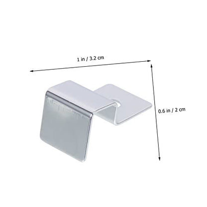 4Pcs Stainless Steel Aquarium Lid Support Clips Sturdy Fish Tank Cover Brackets for Easy Maintenance and Cleaning Compatible with Thick Glass Tanks