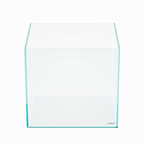 15.6 Gallon Cube Rimless Low Iron Aquarium Tank,15.7" L × 15.7" W × 15.7" H (40cm x 40cm x 40cm) 6mm Thickness with Nano Foam Leveling Mat Included - size: 15.6Gal W15.7×D15.7×H15.7 in(40x40x40cm)