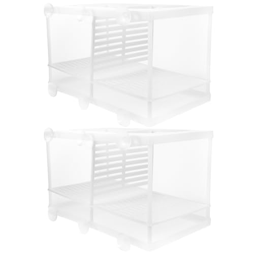 BESPORTBLE Fish Fry Hatching Boxes Aquarium Breeding Box Suction Cup Design Style