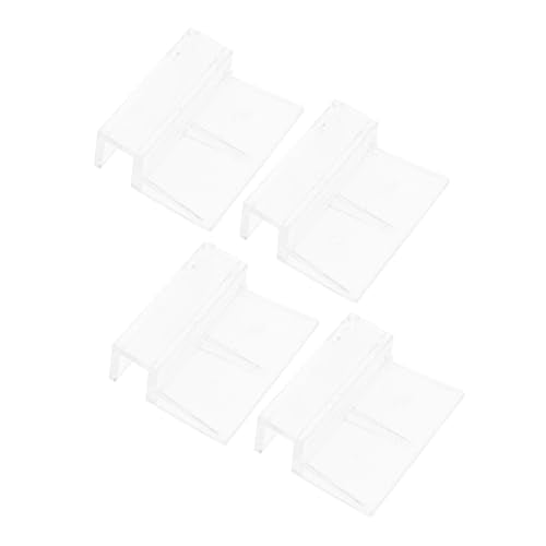 Happyyami 4pcs Acrylic Fish Tank Cover Support Bracket for Aquariums Sturdy and Practical Aquarium Accessory for Lid Holders