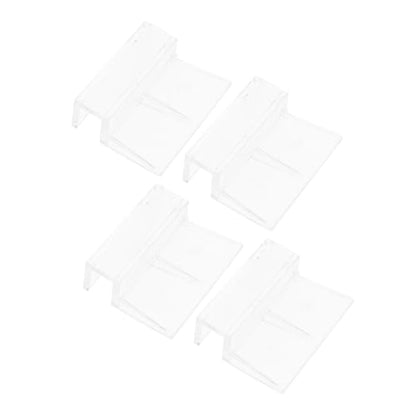 Happyyami 4pcs Acrylic Fish Tank Cover Support Bracket for Aquariums Sturdy and Practical Aquarium Accessory for Lid Holders