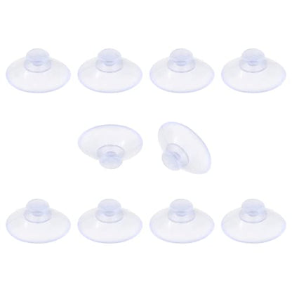 10 Pack Glass Table Suction Cups - 20mm Rubber Suckers, Anti-Collision, Desk Suction Pads - size: 20 mm