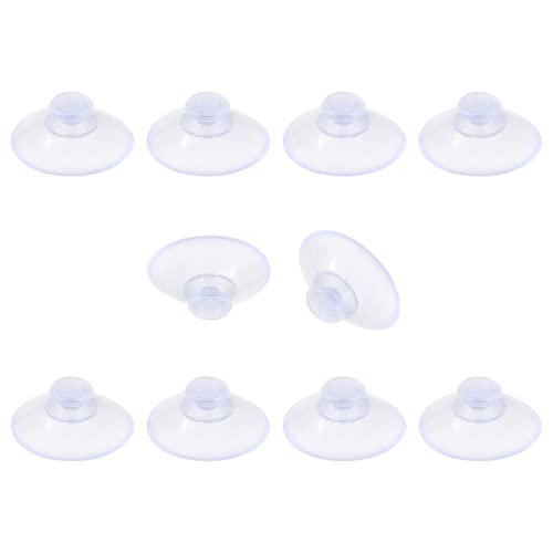 10 Pack Glass Table Suction Cups - 20mm Rubber Suckers, Anti-Collision, Desk Suction Pads - size: 20 mm