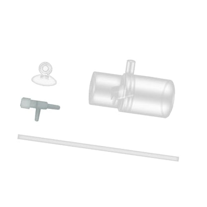 Acrylic Oxygen Enrichment Adapter for Aquarium, 16mm Water Outlet Nozzle with Suction Cup for Fish Tank Aeration