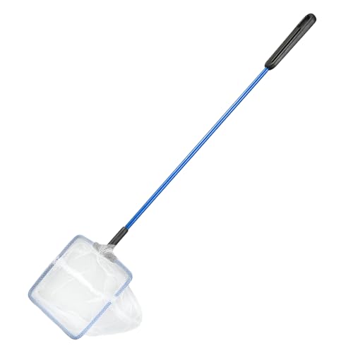 AQUANEAT Aquarium Fish Net, Small Fish Tank Cleaning Net, Food Wastes Skimmer for Small Ponds and Pools