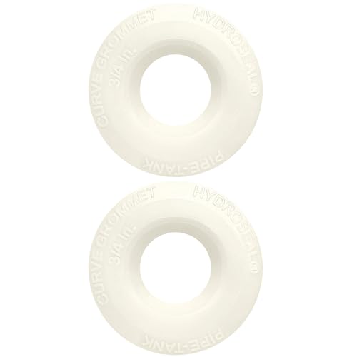 3/4 inch Hydroseal flexible tank adapter Bulkhead Fitting, Leak-Proof TPV Tank/Pipe Seal, No Glue, Aquaculture Hydroponics Filtration, garden hose bulkhead fitting, rain barrel bulkhead fitting - size: 3/4 inches-2Pcs