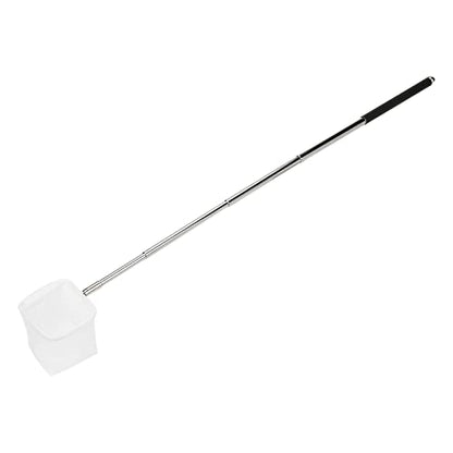 Yosoo Adjustable Mini Fishing Net Aquarium Shrimp Net Fish 20-57.5cm Expandable Pole with Metal Hook for Small Fish Shrimp and Tank - color: Black, size: Fangwang