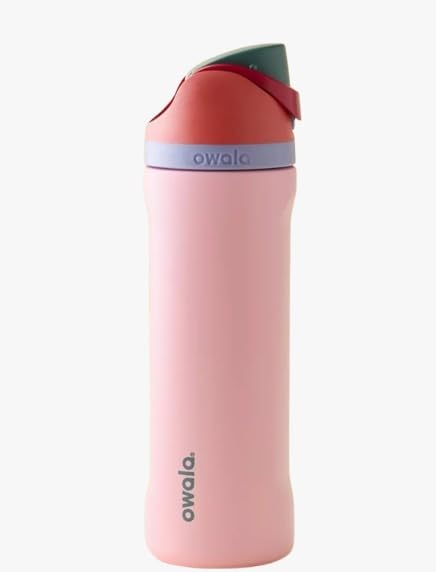 Owala FreeSip Water Bottle, 24 oz (Sugar High) - color: Sugar High, size: 24 Ounces