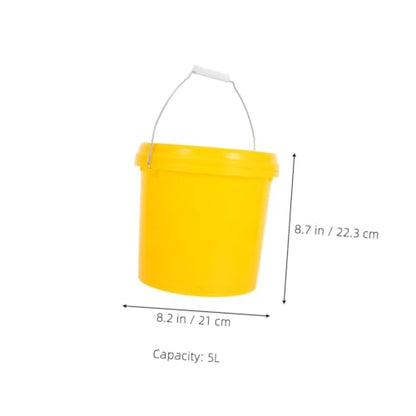 FOMIYES Plastic Storage Bucket with Handle and Lid Versatile Sealed Pail for Food Water and Household Items and Stackable Design for Efficient Storage and Everyday Use
