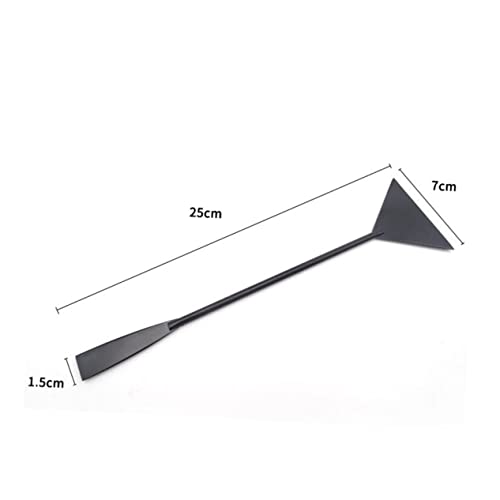 Happyyami Aquarium Plant Shovel Flat Sand Shovel for Aquarium Gravel Cleaning Black
