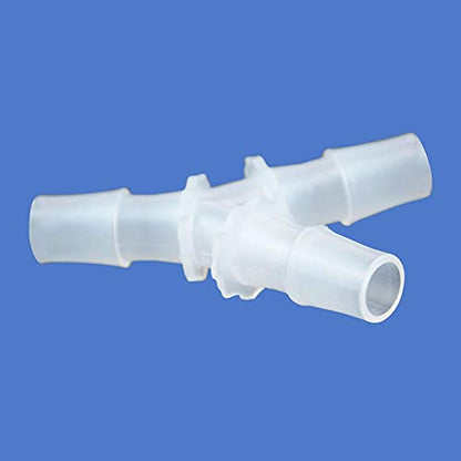 5/8" Hose Barb Fitting Equal Barbed Y Shaped 3 Way Plastic Joint Splicer Mender Adapter Union for Air Line Tubing Pipe (Pack of 4) - size: 5/8"