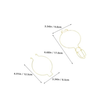 2pcs Stainless Steel Spring Buckle Clips for Glass Jars, Wire Clamps for Canning Jars with Easy to Use Versatile Application, for Kitchen and Restaurant Storage