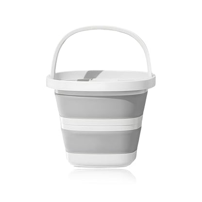 Collapsible Bucket, 1.3 Gallon/ 5L Foldable Square Tub Compact Wash Basin, Multipurpose Wash Bin for Household Outdoor Car Washing, Portable Plastic Bucket for Sand or Beach