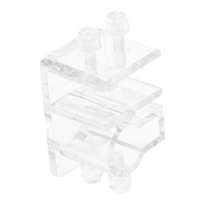 Acrylic Aquarium Hose Clamp Holder Sturdy Water Pipe Fixator for Easy Water Changes Practical Design for Fish Tank Maintenance Sleek Look Quick Setup