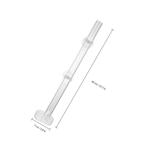 Shrimp Feeder Tube Aquarium Food Feeder with Sucker 40cm Fish Tank Feeding Tool for Aquarium and Shrimp Breeding