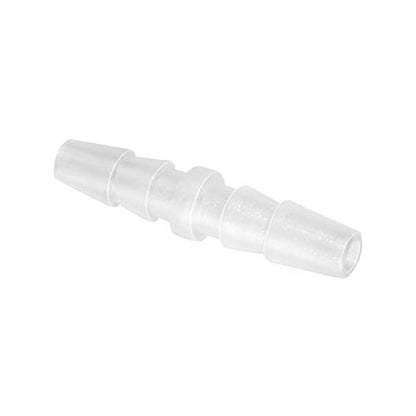 Plastic Hose Barb Fitting, 1/4" x 1/4" Barbed Splicer Mender Joint Adapter Union Fitting (Pack of 5) - size: 1/4 inch