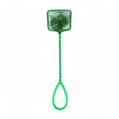 Green Square Mesh Aquarium Net for Fish Transfer and Tank Cleaning - size: 12.2 x 2.95 x 2.76"