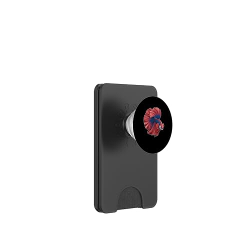 Colorful Betta Fish Portrait Vibrant Aquarium Art PopSockets PopWallet for MagSafe - style: Magnetic PopWallet