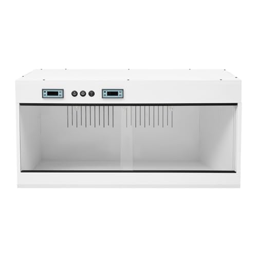 Reptile Tank for Lizards,Bearded Dragon Enclosure Terrarium,Reptile Breeding Box,31.5×15.75×15.75 Inch Reptile Enclosure with Dual Temp Control, LCD Display,Reptile Terrarium (White) - color: White