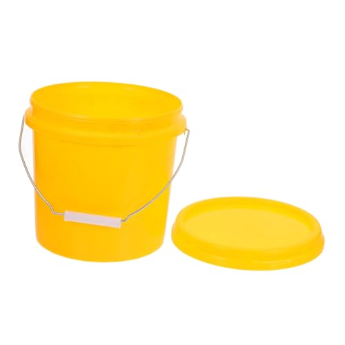 Plastic Sealed Bucket with Lid and Handle Portable Food Storage Container for Water Rice Wine Cereal Fruits and Vegetables Sturdy Design for Versatile Household Use