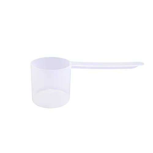 Plastic Measuring Scoop, (70 cc | 4.73 tbsp | 2.37 fl oz. | 70 mL) Long Handle Spoons for Powders, Granules, Coffee, Pet Food, Baking Supplies, Protein and Other Dry Goods, BPA Free (Set of 1) - size: 70 cc | 4.73 tablespoon | 2.37 fl oz. | 70 mL