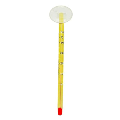 Fish Aquarium Liquid-in-Glass Thermometer Type Cane-shape Thermometer Temperature Meter, Yellow stick waterpr - size: Yellow stick waterpr