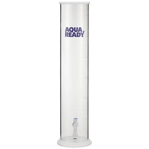 DC-2 Acrylic Aquarium Dosing Container – 3L Auto Top Off Reservoir with Quick Connect Fittings, Low Profile Footprint, Durable Design for Reef Tanks, Saltwater Aquariums & Dosing Pumps
