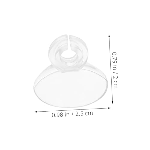 Toyvian 40pcs Fish Tank Oxygen Cup Clips Soft Card Slot Design Easy Installation Aquarium Holder for Efficient Oxygen Supply Systems