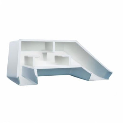 Aquarium Underground Tunnel | Fish & Shrimp Hideout for Aquariums | Unique Underground Viewing Tunnel | Made in USA (White) - color: White