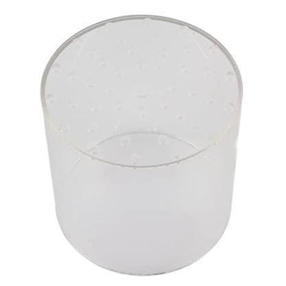 Acrylic Transparent Feeder Cover, Aquarium Feeding to Prevent Fish and Shrimp from Stealing Food, with Center Hole for Feeding Tube, for Reproduction and Safe Feeding in Fish (120mm) - size: 120mm