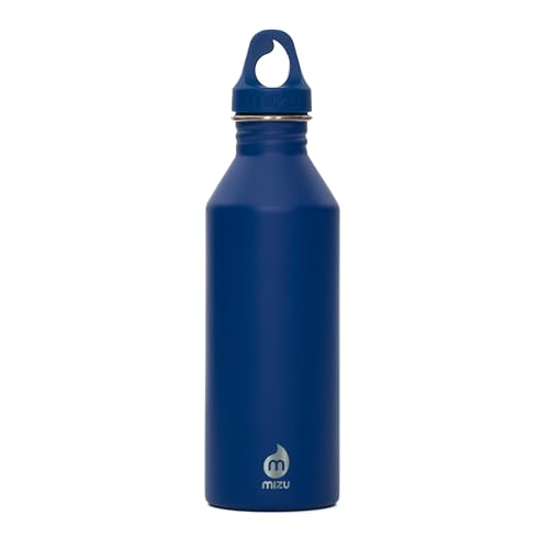 Mizu M8 25 oz Stainless Steel Water Bottle with Loop Cap (Deep Navy) - color: Deep Navy