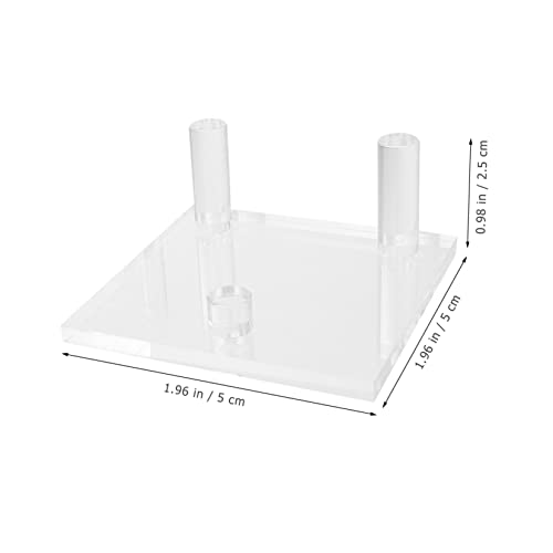 PRETYZOOM Crystal Display Stand Acrylic Rack for Mineral and Crystal Showcases Elegant Three-peg Design for Collectors and Home Decor