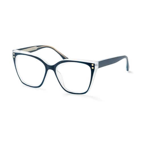 Signature Blue Light Filtering, Magnifying, Anti-Reflective Spring Mounted Computer and Reading Glasses - color: Observatory