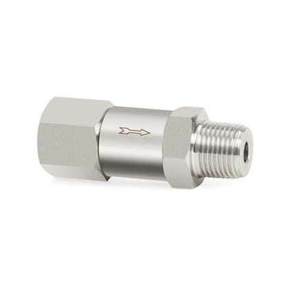 ChillWaves 304 Stainless Steel In-Line Split Check Valve 3/4" NPT Male x 3/4" NPT Female Thread, One-Way Non-return Check Valve for Backflow Prevention(1-PACK)