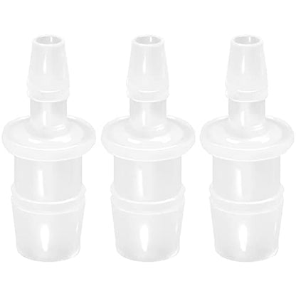 Plastic Hose Barb Reducer Pipe Fittings, 1/2" to 1/4" Hose ID Connectors Joint Splicer Mender Adapter Union Boat Water Air Aquarium O2 Fuel (Pack of 3) - size: 1/2"-1/4", style: 3