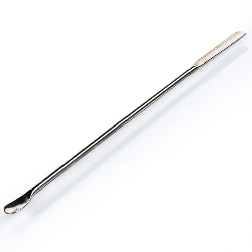 Eisco - Stainless Steel Micro Spatula with Spoon End, 6" - Precision Tool for Laboratory Sampling & Mixing