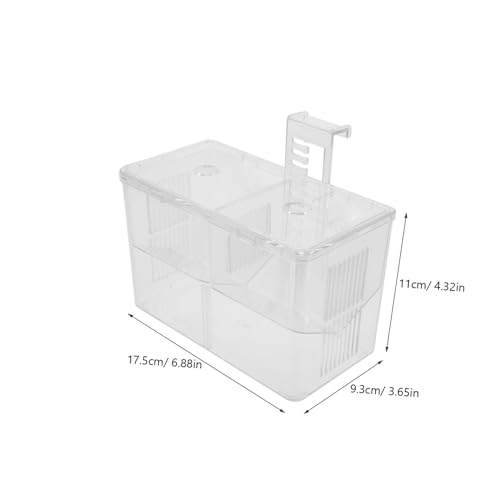 balacoo Fish Breeding Box Incubator for Aquariums Divider for Fry -Resistant Material for Fish Tank Use Efficiently Protects
